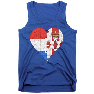 Dutch Irish Flag Heart Gift Tank Top