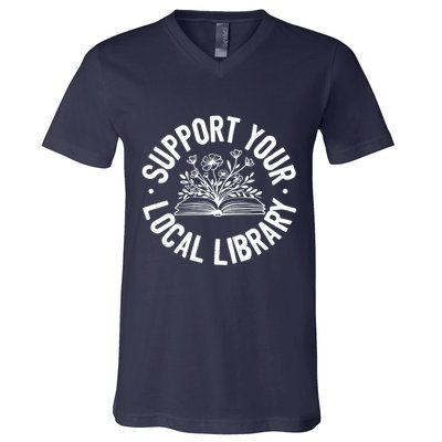 Design Ideas For Book Lovers Reading And Book Worm V-Neck T-Shirt