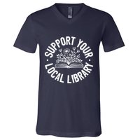 Design Ideas For Book Lovers Reading And Book Worm V-Neck T-Shirt