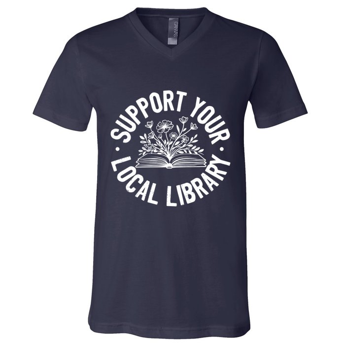 Design Ideas For Book Lovers Reading And Book Worm V-Neck T-Shirt
