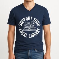 Design Ideas For Book Lovers Reading And Book Worm V-Neck T-Shirt