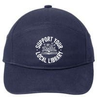 Design Ideas For Book Lovers Reading And Book Worm 7-Panel Snapback Hat