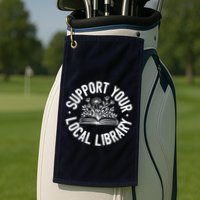 Design Ideas For Book Lovers Reading And Book Worm Golf Towel