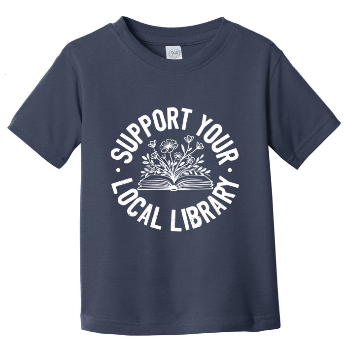 Design Ideas For Book Lovers Reading And Book Worm Toddler T-Shirt