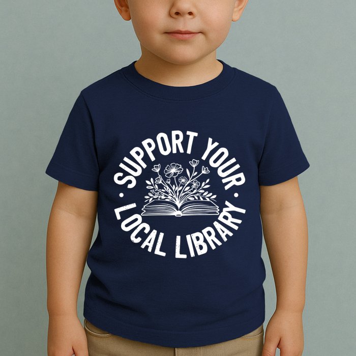 Design Ideas For Book Lovers Reading And Book Worm Toddler T-Shirt