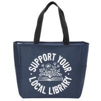 Design Ideas For Book Lovers Reading And Book Worm Zip Tote Bag