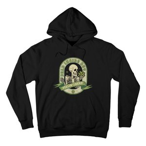 Dead Inside Feelin Lucky Retro Lucky Skeleton St Patricks Day Lucky Vibes Hoodie