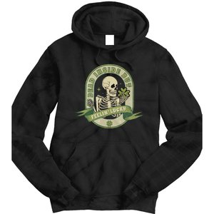 Dead Inside Feelin Lucky Retro Lucky Skeleton St Patricks Day Lucky Vibes Tie Dye Hoodie