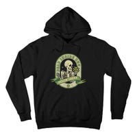 Dead Inside Feelin Lucky Retro Lucky Skeleton St Patricks Day Lucky Vibes Tall Hoodie