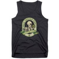 Dead Inside Feelin Lucky Retro Lucky Skeleton St Patricks Day Lucky Vibes Tank Top