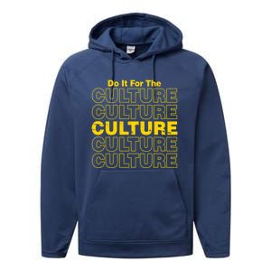 Do It For Retro The Culture Black History African Pride Blm Gift Performance Fleece Hoodie