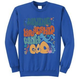 Diving Into Friendship With God Come Dive Into Jesus With Me Gift Tall Sweatshirt