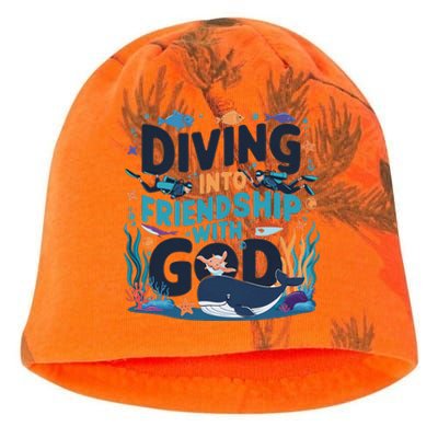 Diving Into Friendship With God Scuba Vbs 2024 Christian Kati - Camo Knit Beanie