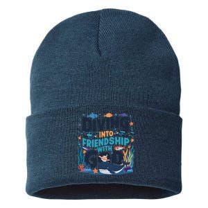 Diving Into Friendship With God Scuba Vbs 2024 Christian Sustainable Knit Beanie