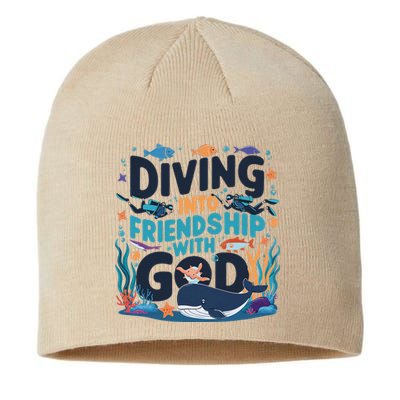 Diving Into Friendship With God Scuba Vbs 2024 Christian Sustainable Beanie