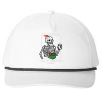 Dead Inside Full Christmas Spirit Skeleton Xmas Snapback Five-Panel Rope Hat