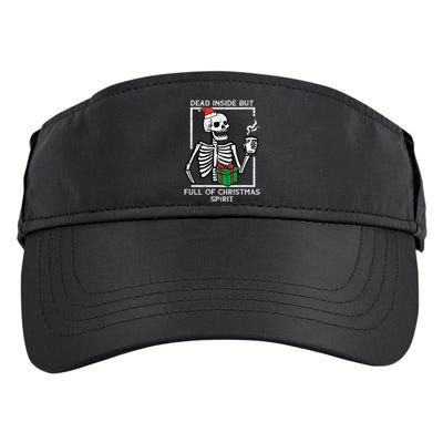 Dead Inside Full Christmas Spirit Skeleton Xmas Adult Drive Performance Visor