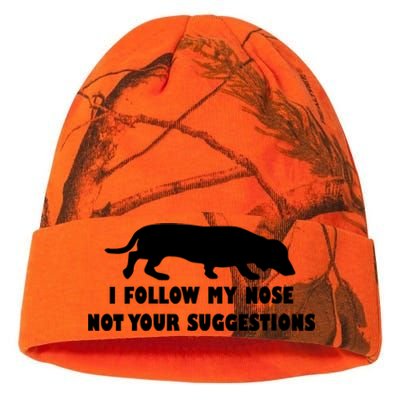 Dachshund I Follow My Nose Nose Not Your Suggestions Kati Licensed 12" Camo Beanie