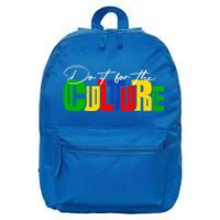 Do It For The Culture Black History Month African Roots Afro Gift 16 in Basic Backpack