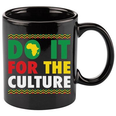Do It For The Culture Black History & African Roots Afro 11oz C Handle Ceramic Mug