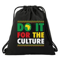 Do It For The Culture Black History & African Roots Afro Drawstring Bag