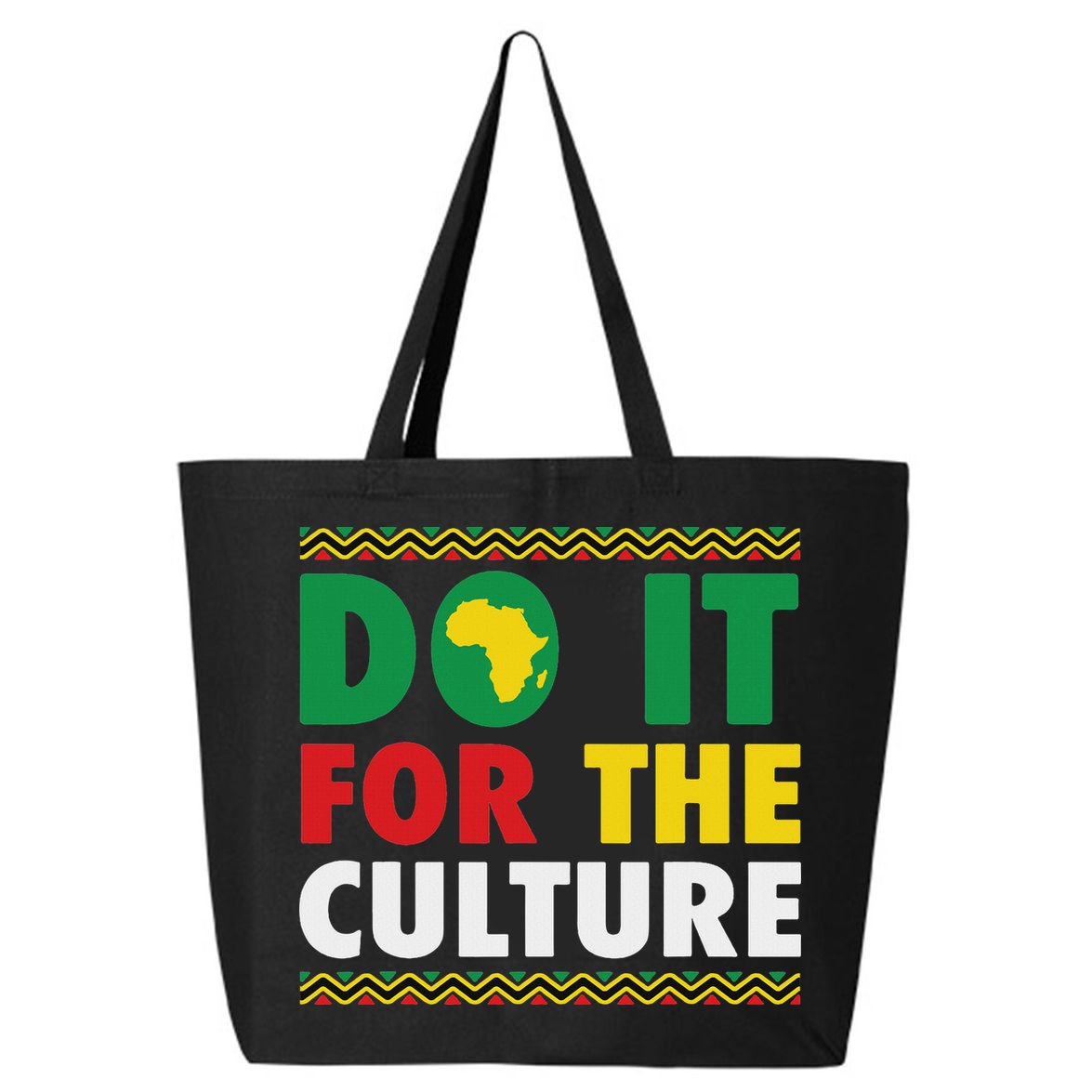 Do It For The Culture Black History & African Roots Afro 25L Jumbo Tote