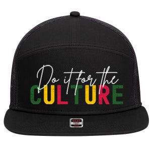 Do It For The Culture Gift 7 Panel Mesh Trucker Snapback Hat