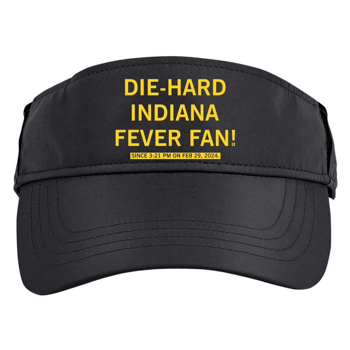 Diehard Indiana Fever Fan Adult Drive Performance Visor