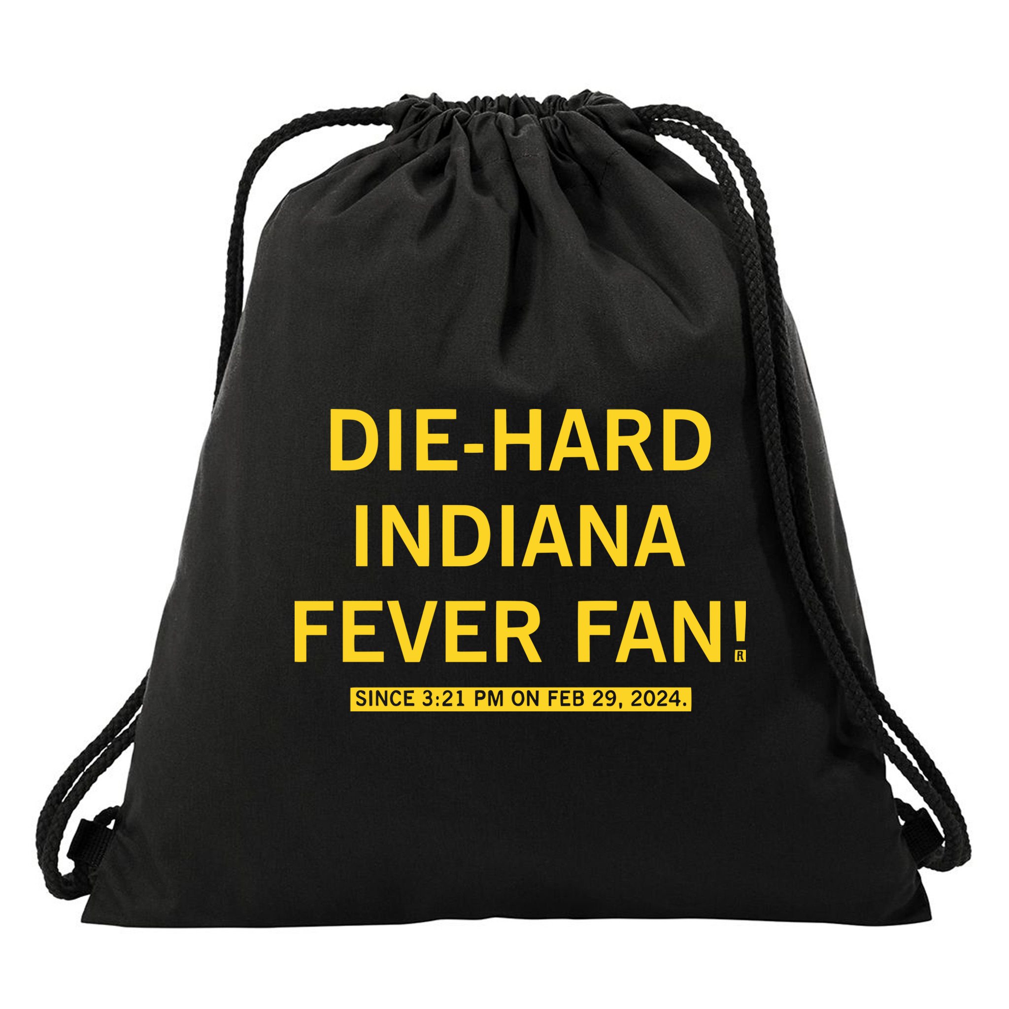 Diehard Indiana Fever Fan Drawstring Bag