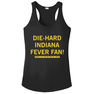 Diehard Indiana Fever Fan Ladies PosiCharge Competitor Racerback Tank