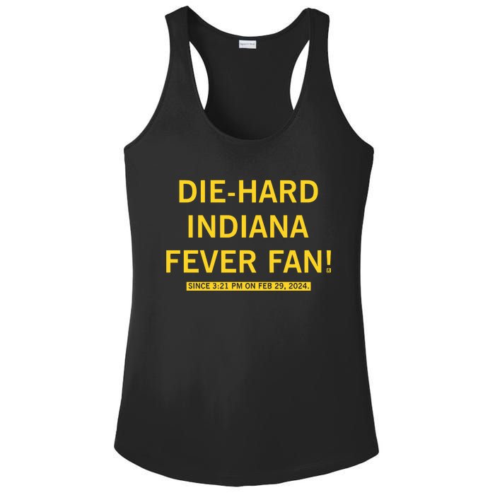 Diehard Indiana Fever Fan Ladies PosiCharge Competitor Racerback Tank