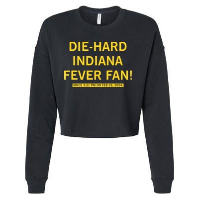 Diehard Indiana Fever Fan Cropped Pullover Crew