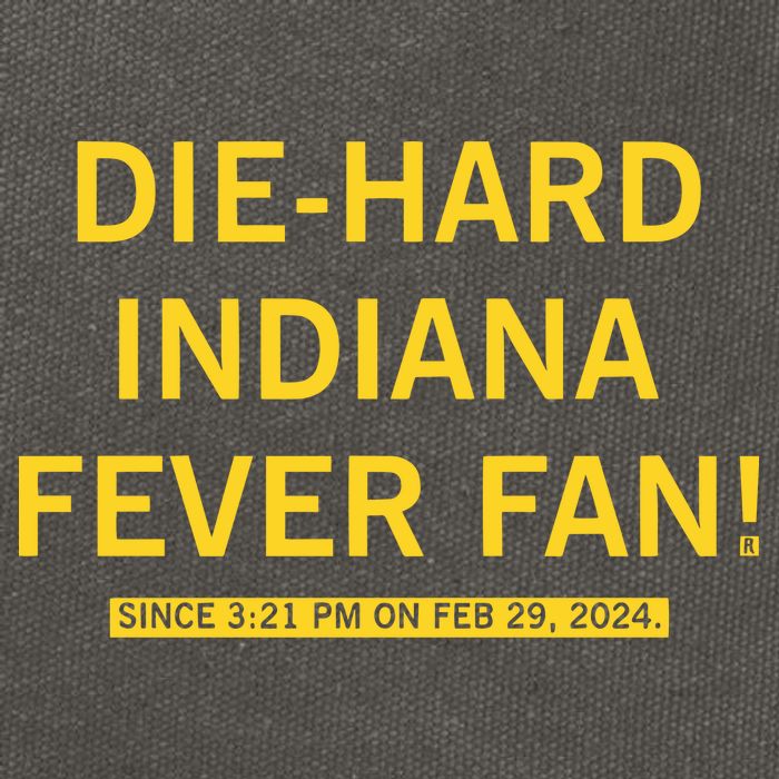Diehard Indiana Fever Fan Cotton Canvas Backpack