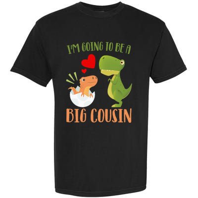 Dinosaur I'm Going To Be a Cousin Baby Reveal 2024 Garment-Dyed Heavyweight T-Shirt