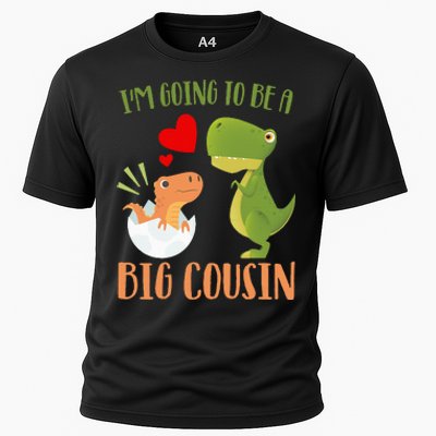 Dinosaur I'm Going To Be a Cousin Baby Reveal 2024 Cooling Performance Crew T-Shirt