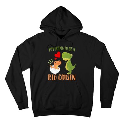 Dinosaur I'm Going To Be a Cousin Baby Reveal 2024 Hoodie