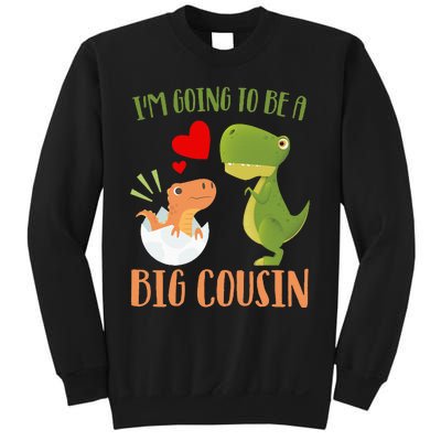 Dinosaur I'm Going To Be a Cousin Baby Reveal 2024 Sweatshirt