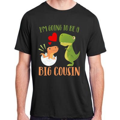 Dinosaur I'm Going To Be a Cousin Baby Reveal 2024 Adult ChromaSoft Performance T-Shirt