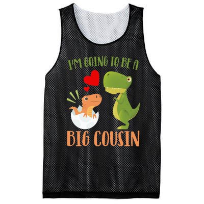 Dinosaur I'm Going To Be a Cousin Baby Reveal 2024 Mesh Reversible Basketball Jersey Tank