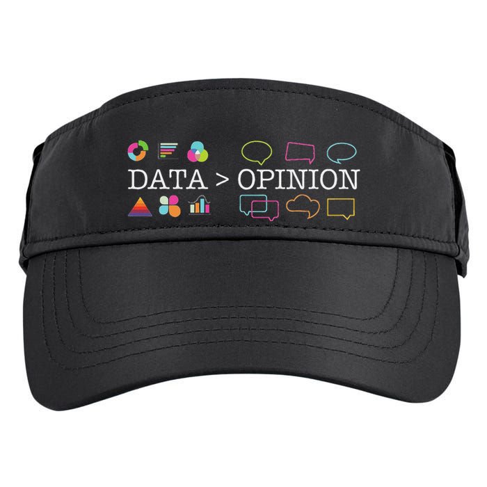 Data Is Greater Than Opinion Funny Data Science Statistics Adult Drive Performance Visor