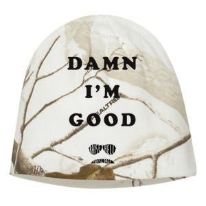 Damn Im Good Raise Hell Praise Dale Kati - Camo Knit Beanie