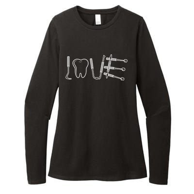 Dentist Instruts Gift Tooth Dental Assistant Dentist Love Gift Womens CVC Long Sleeve Shirt