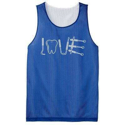 Dentist Instruts Gift Tooth Dental Assistant Dentist Love Gift Mesh Reversible Basketball Jersey Tank