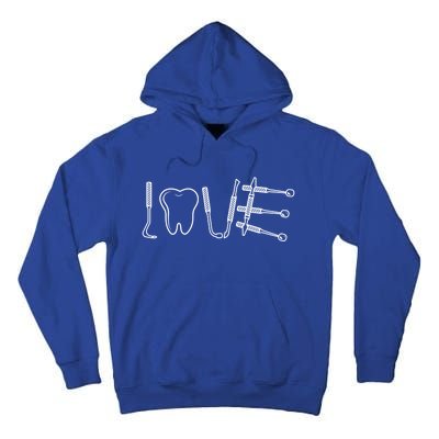 Dentist Instruts Gift Tooth Dental Assistant Dentist Love Gift Tall Hoodie