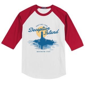 Deception Island Gamer Girl Graphic Kids Colorblock Raglan Jersey