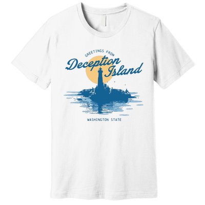 Deception Island Gamer Girl Graphic Premium T-Shirt