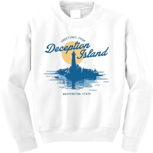 Deception Island Gamer Girl Graphic Kids Sweatshirt