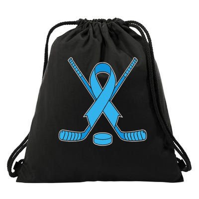 Diabetic Ice Hockey Diabetes Awareness Drawstring Bag