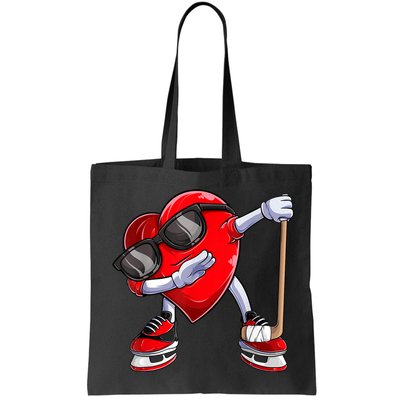 Dabbing Ice Hockey Heart Gift For Valentine's Day Men Boys Kids Gift Bag