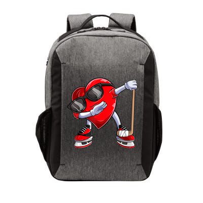 Dabbing Ice Hockey Heart Gift For Valentine's Day Men Boys Kids Gift Vector Backpack